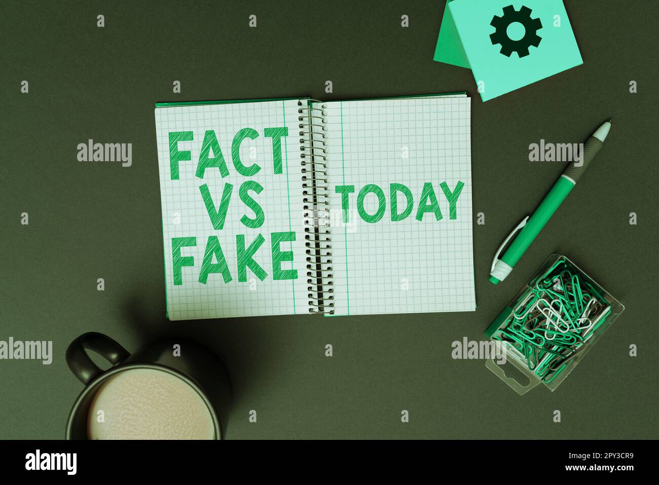 Text caption presenting Fact Vs Fake, Internet Concept Is it true or is ...