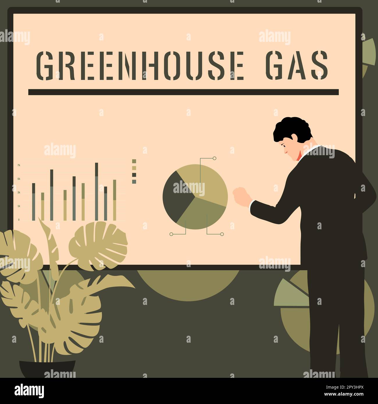 Sign displaying Greenhouse Gas, Business concept carbon dioxide