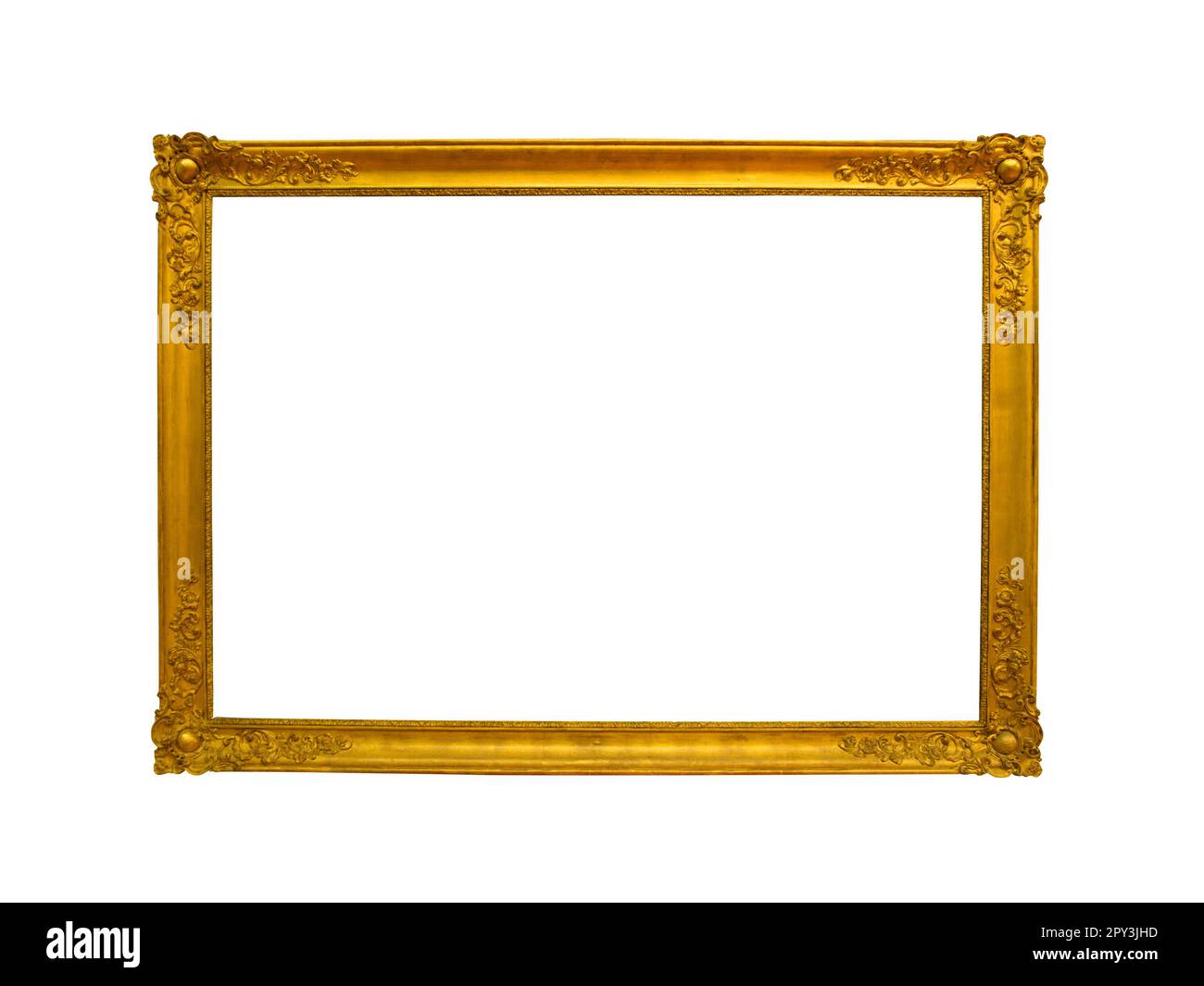 Gold vintage frame for photo and painting Stock Photo Alamy