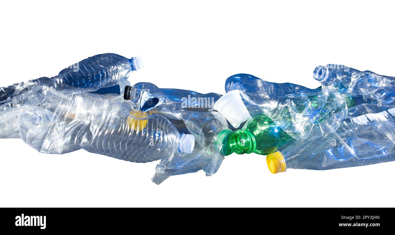Plastic waste. concept of pollution and preserve the earth Stock Photo