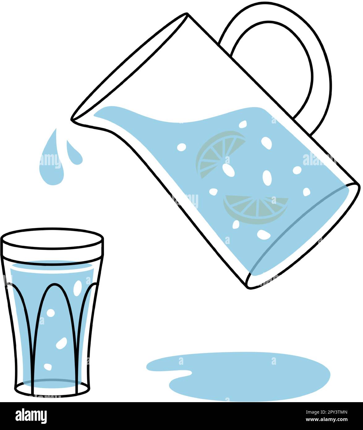 Glass jug, milk jug icon. Empty glass or plastic bottle silhouette