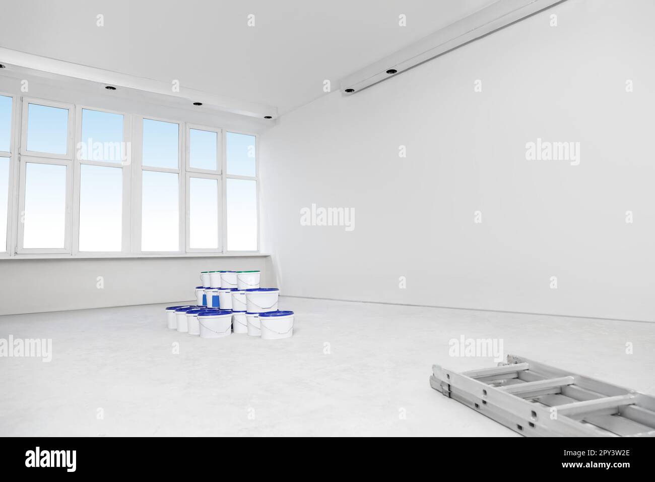 Picture of Materials in apartment during repair. Home renovation Stock Photo - Alamy