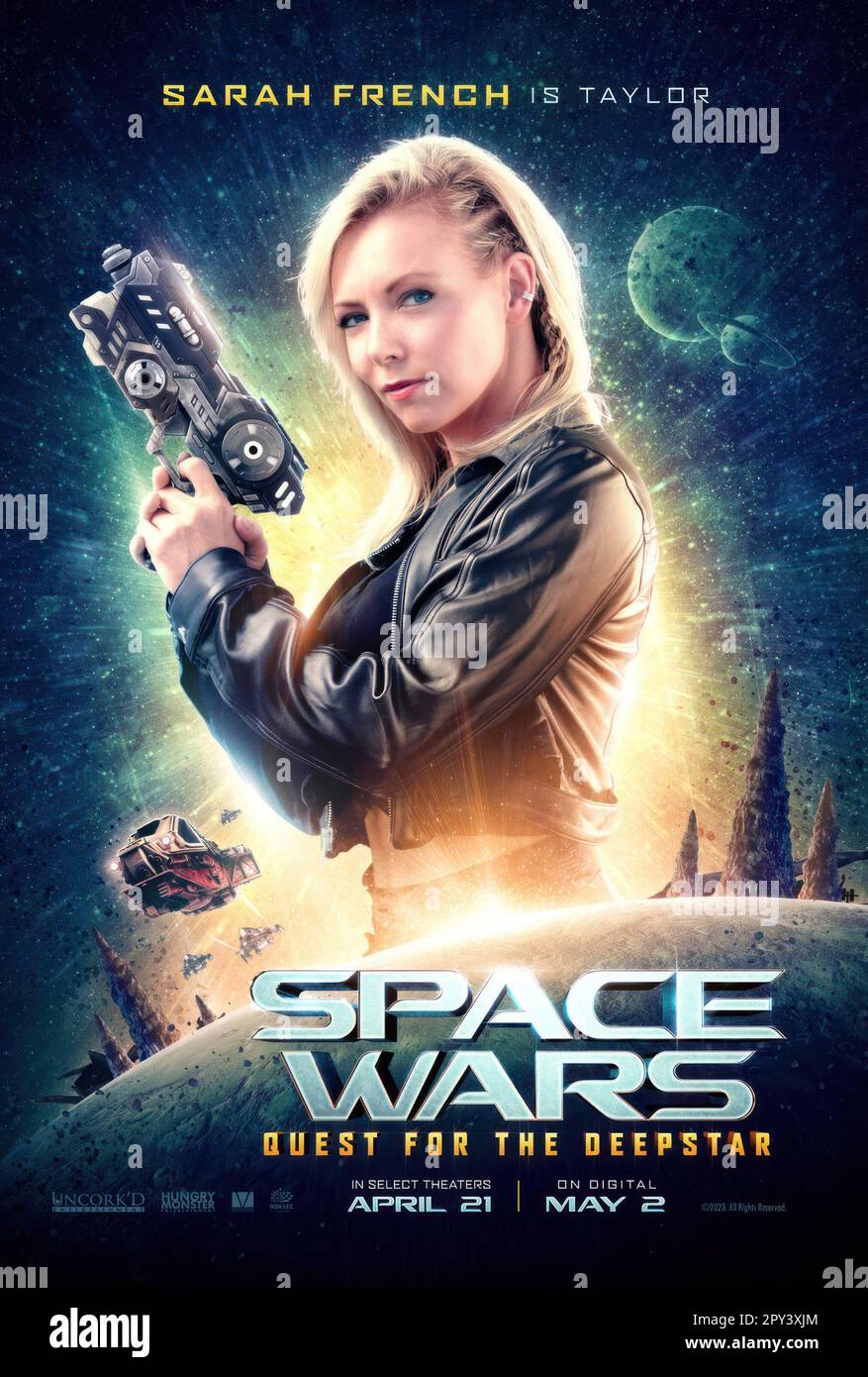 SPACE WARS: QUEST FOR THE DEEPSTAR, character poster, Sarah French, 2022. ©  Uncork'd Entertainment / Courtesy Everett Collection Stock Photo - Alamy