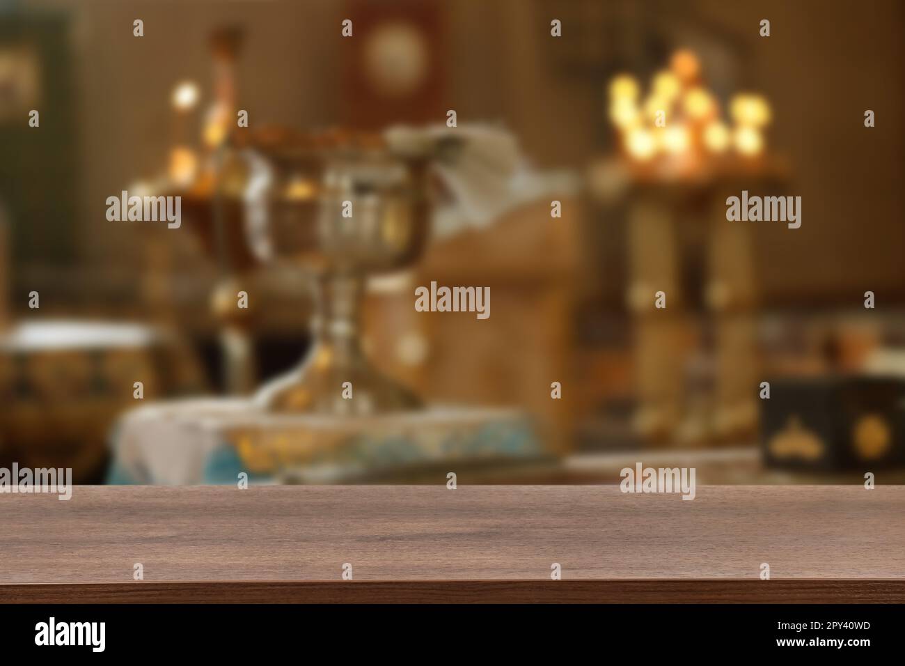 Bokeh view catholic church interior hi-res stock photography and images ...