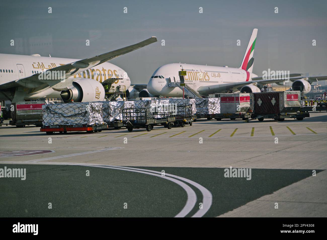 Dubai International Airport. DUBAI, UAE - April, 2023 Stock Photo