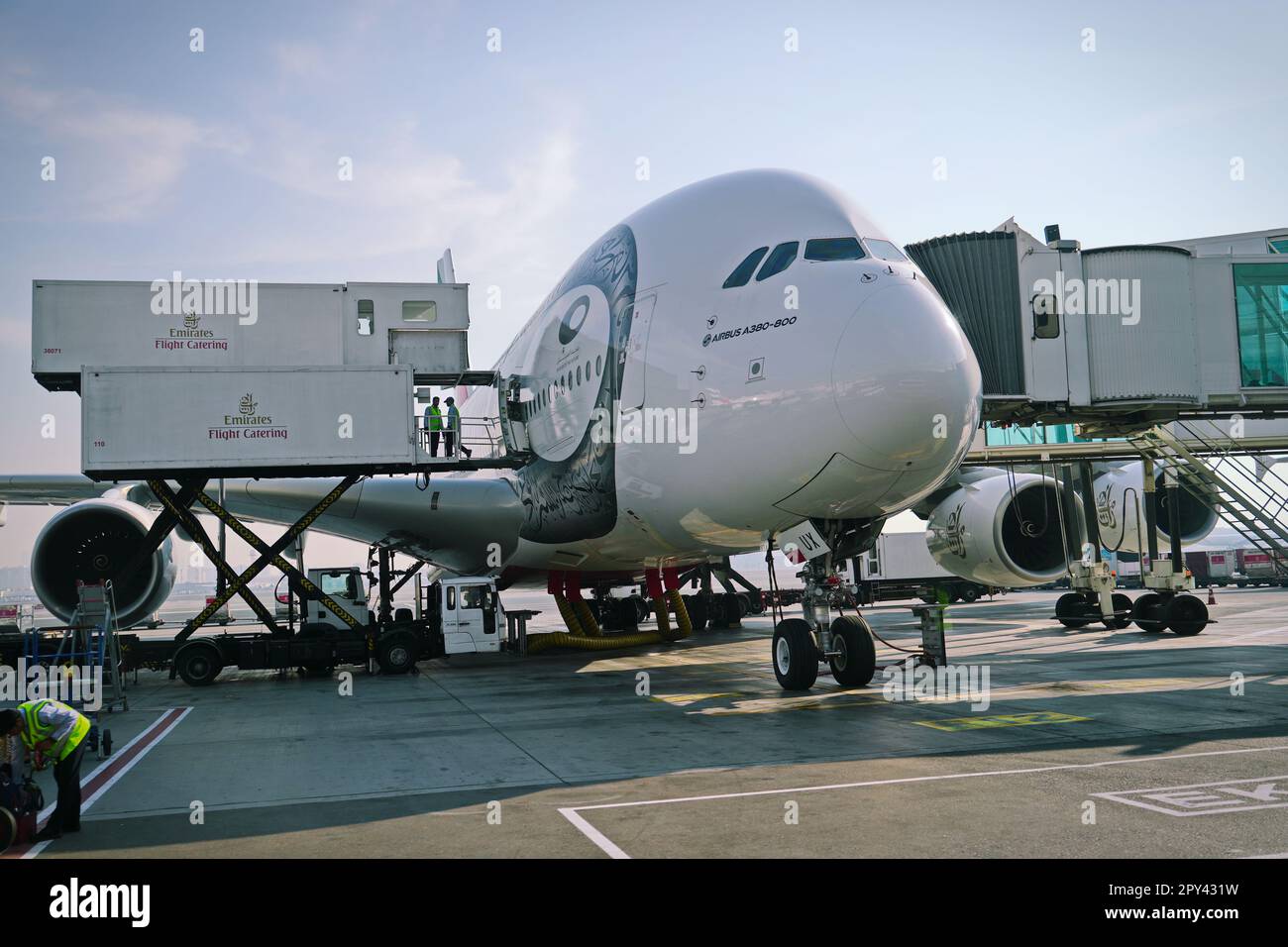 Dubai International Airport. DUBAI, UAE - April, 2023 Stock Photo