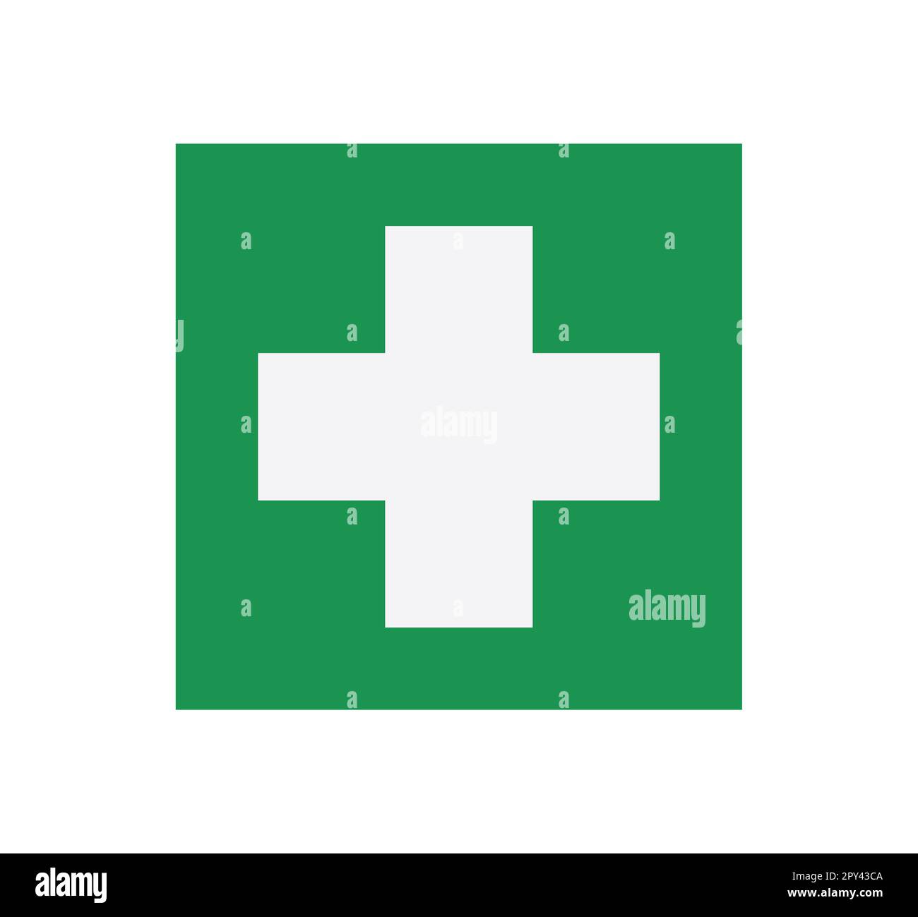 Green First Aid Cross Symbol. Vector Illustration Stock Vector Image