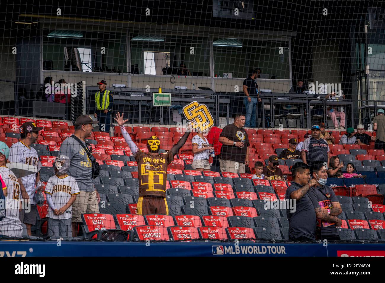 San Diego, USA. 29th Apr, 2023. This fan came dressed as San Diego