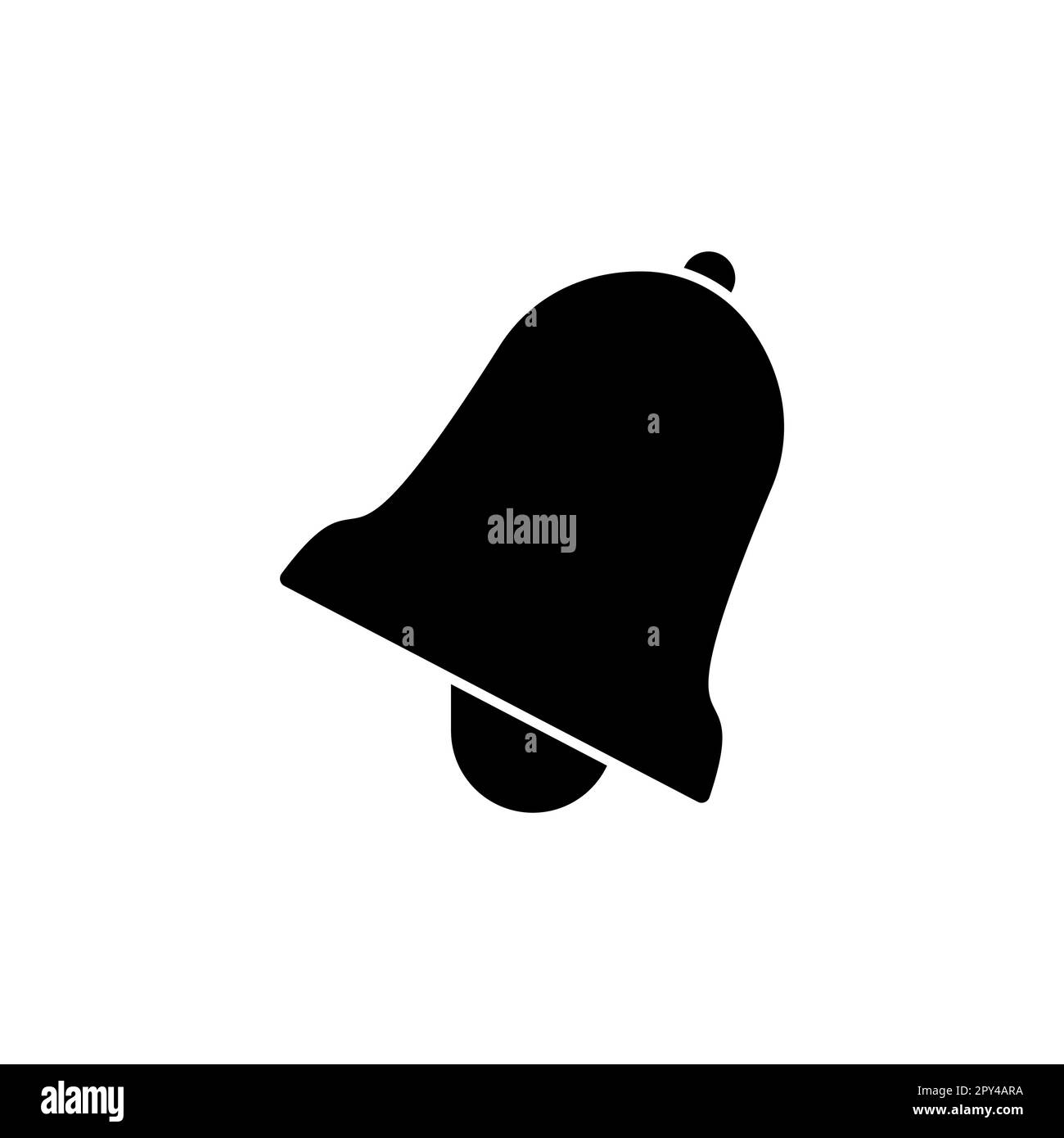 Bell Icon vector in trendy flat style isolated. Notification symbol web ...