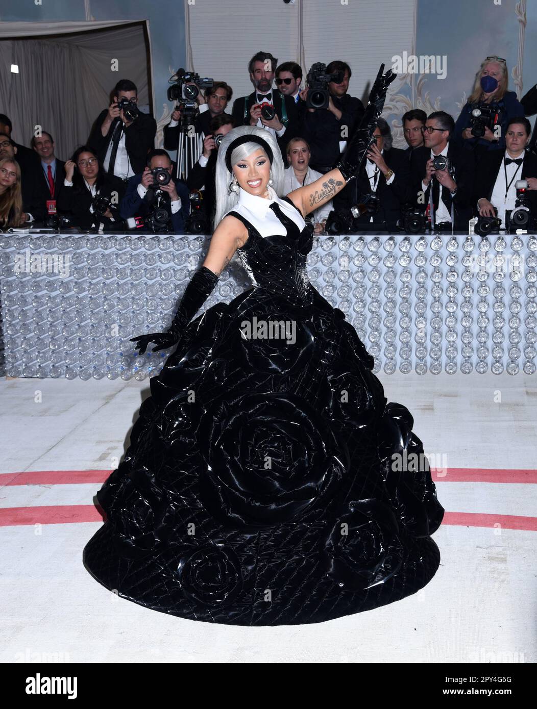 May 2, 2023, New York, New York, USA: Cardi B attends the 2023 Met Gala  Celebrating Karl Lagerfeld: A Line of Beauty at Metropolitan Museum of Art  in New York. (Credit Image: ©