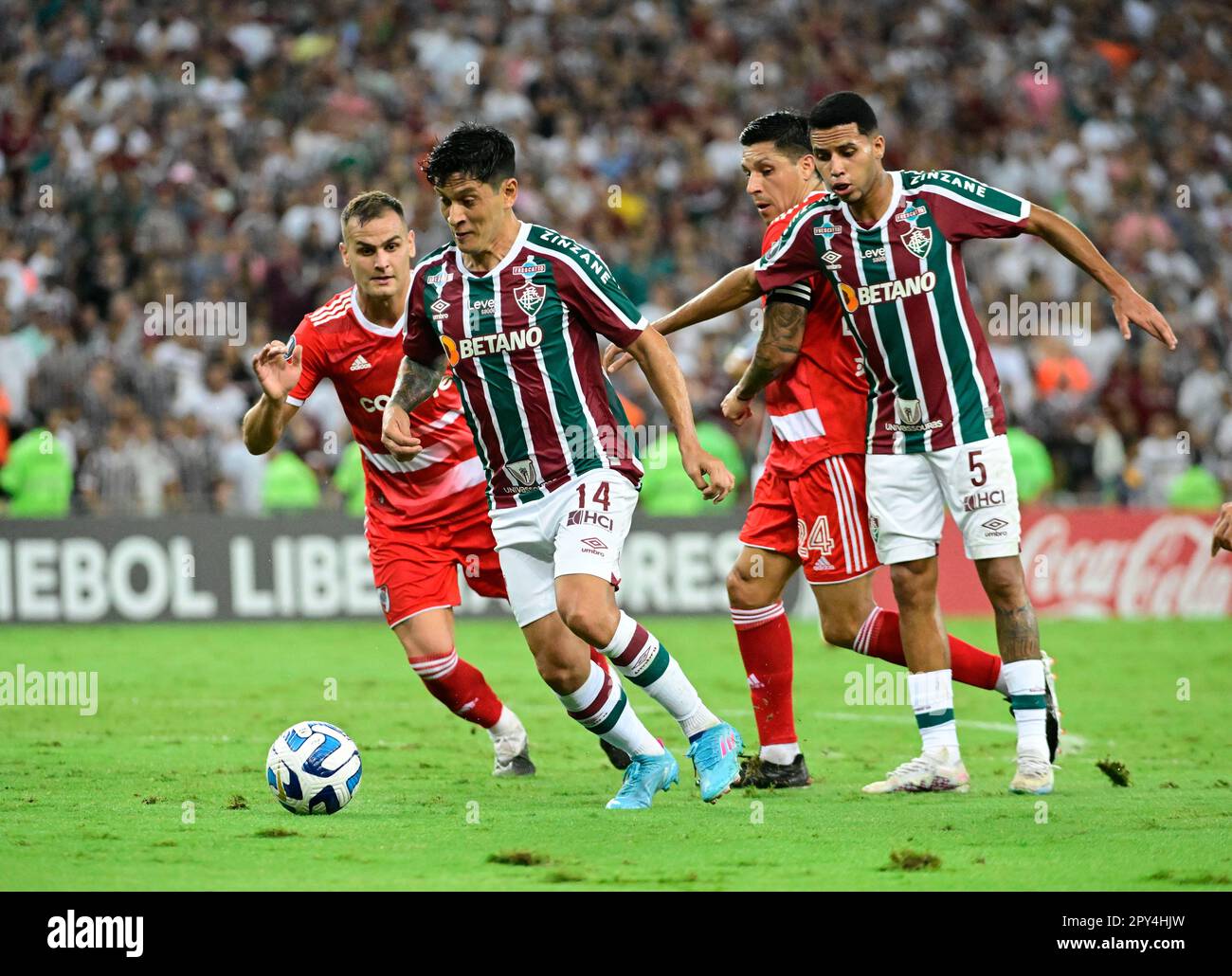 Copa Libertadores between Brazilian Fluminense and River Plate Stock Photo