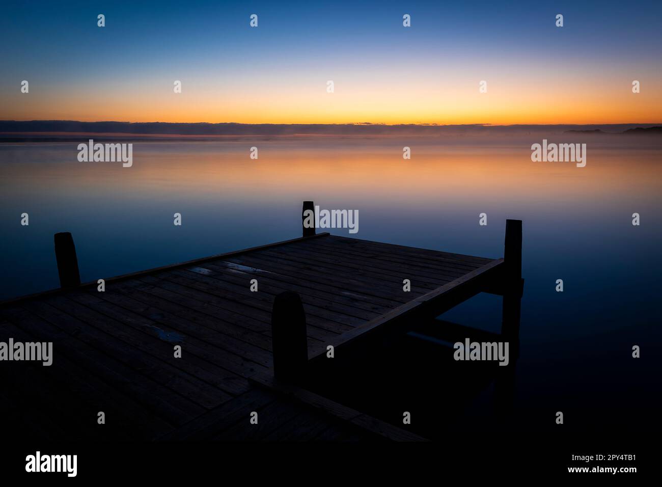 Hagenburg, Germany. 03rd May, 2023. The sky above a jetty on the