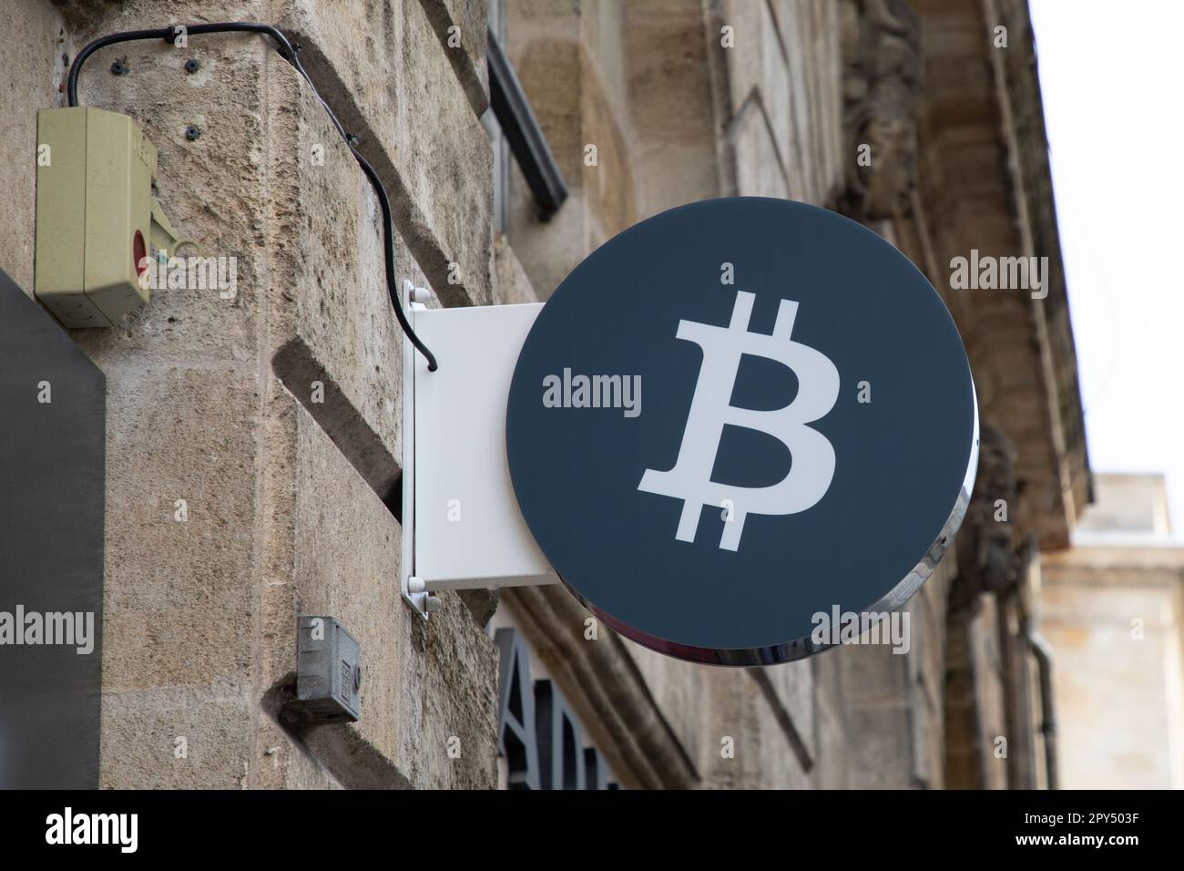 Cryptocurrency shop entrance hi-res stock photography and images - Alamy