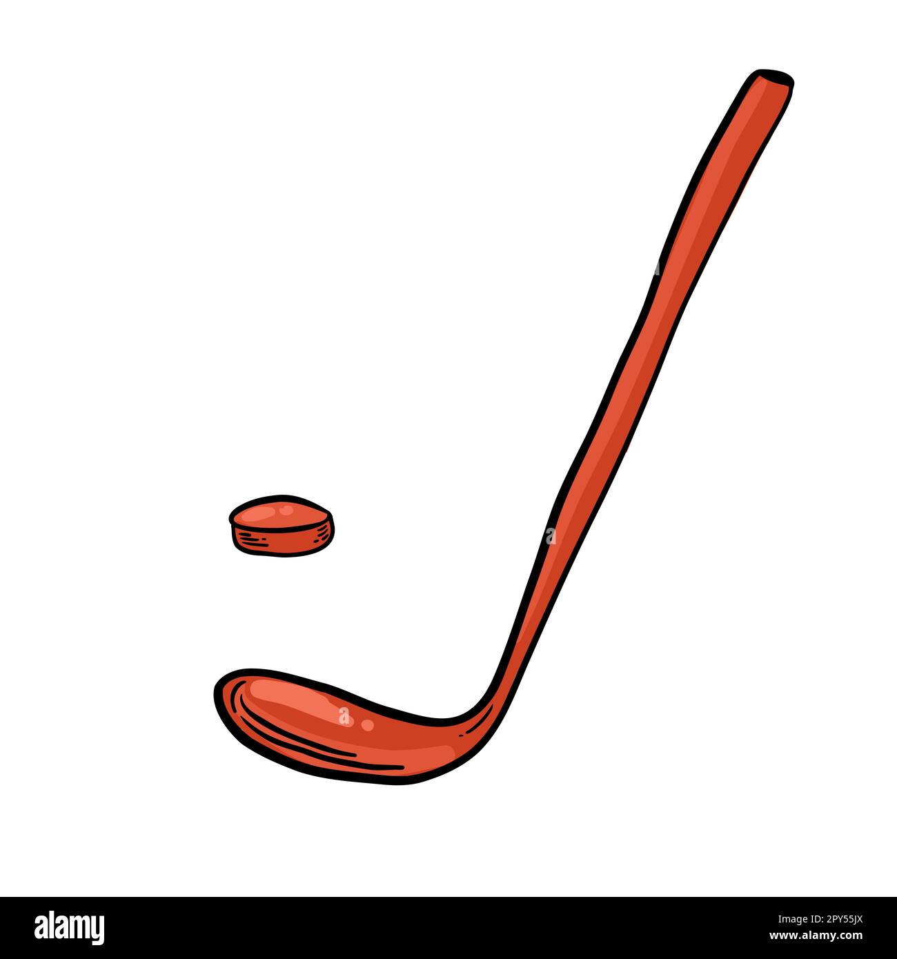 Hockey vector background. Vector hockey Skates Hockey stick Stock