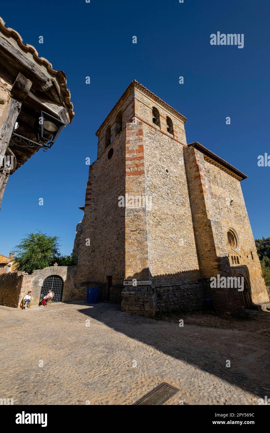 iglesia románica Ntra. Señora del Castillo, Calatañazor, Soria, Comunidad Autónoma de Castilla, Spain, Europe Stock Photo