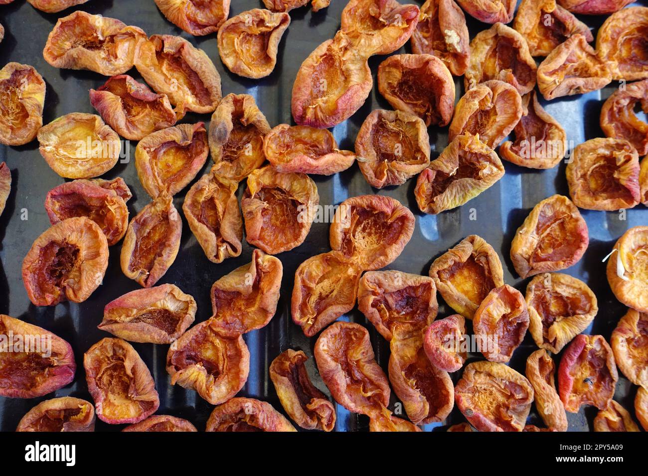 dried fruit in the sun, drying process for storing fruits for a long