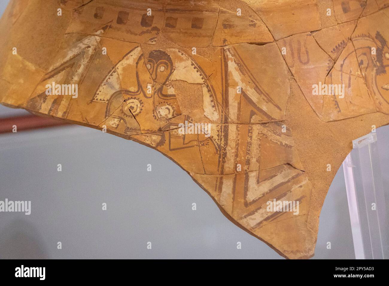 figura femenina con velo, siglo II - I a.C. Procedente de Numancia,  museo Numantino de Soria, Soria, Comunidad Autónoma de Castilla, Spain, Europe Stock Photo