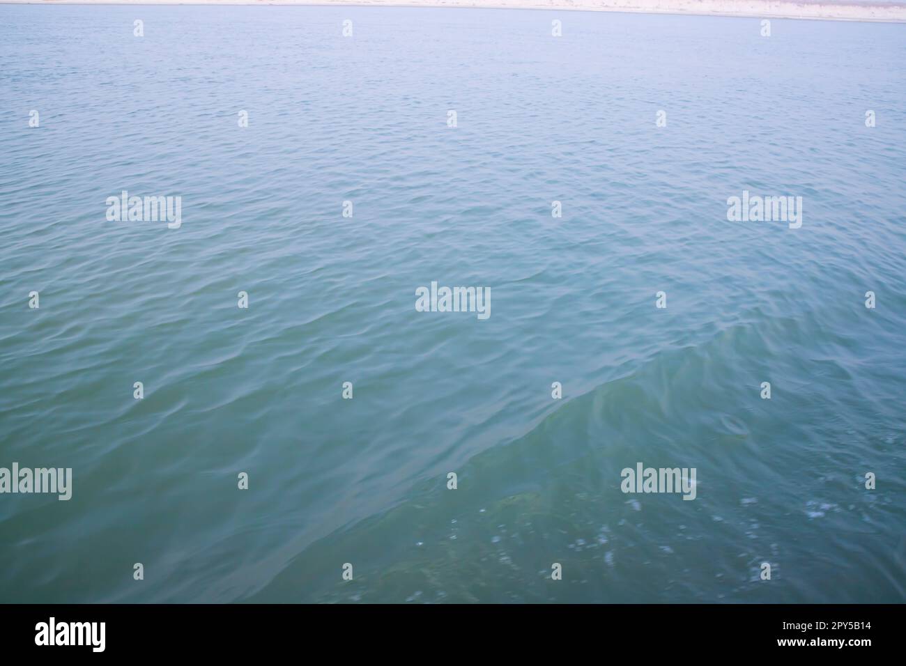 blue sea water surface background, closeup of photo, nature series Stock Photo