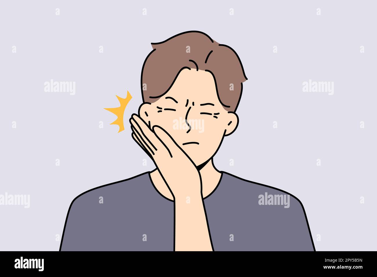 Woman hand give face slap to male. Distressed unhappy man being slapped by  female lover or friend. Body language concept. Vector illustration Stock  Photo - Alamy