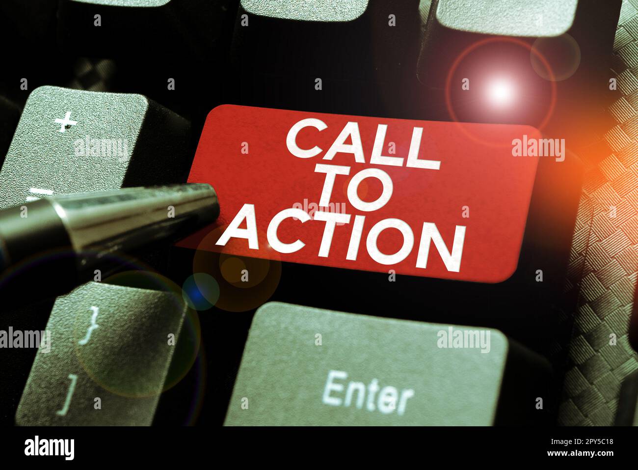 Sign displaying Call To Action. Business overview Encourage Decision ...