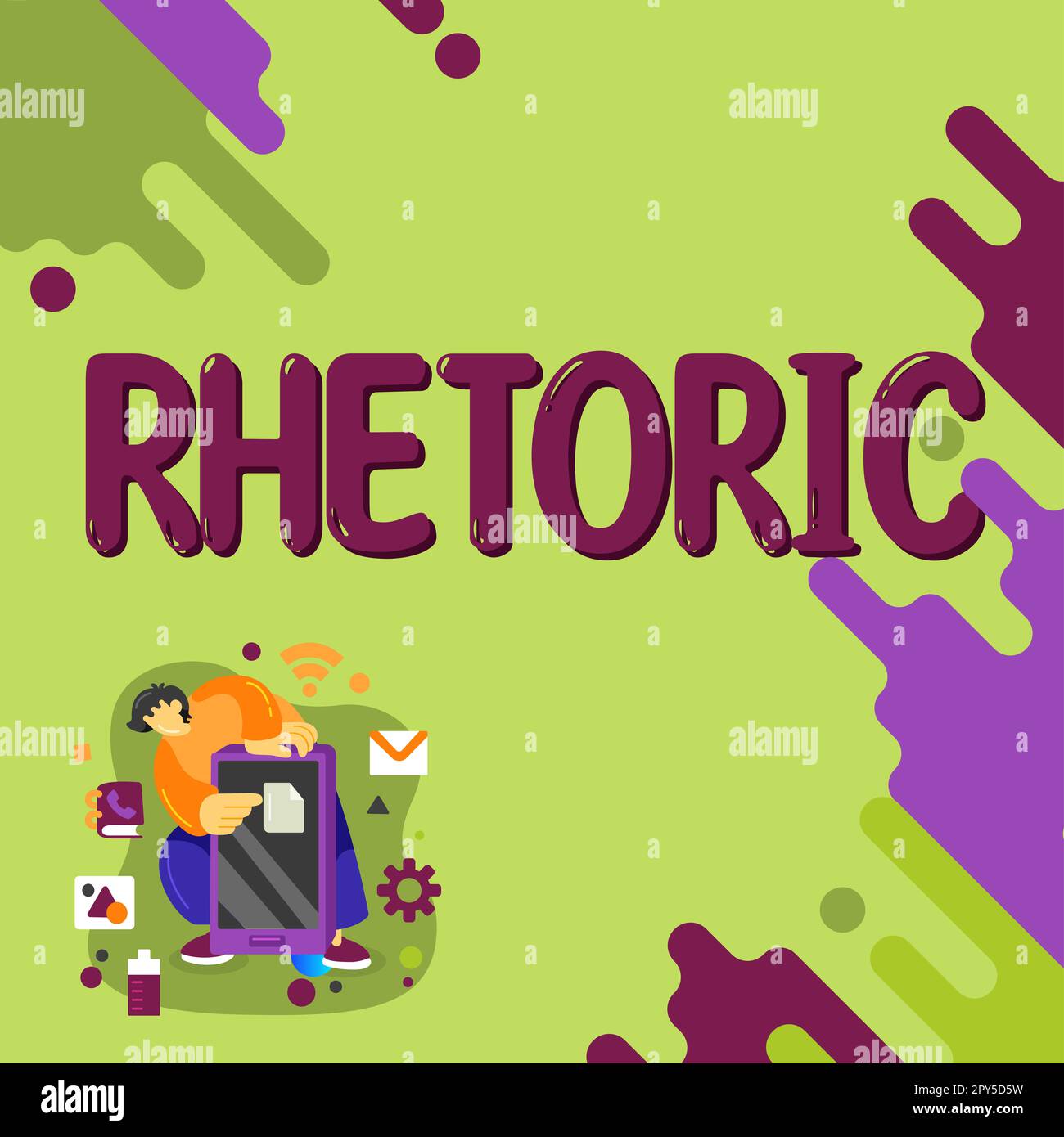 Rhetoric Text Text showing inspiration Rhetoric. Conceptual photo study of writing or ...