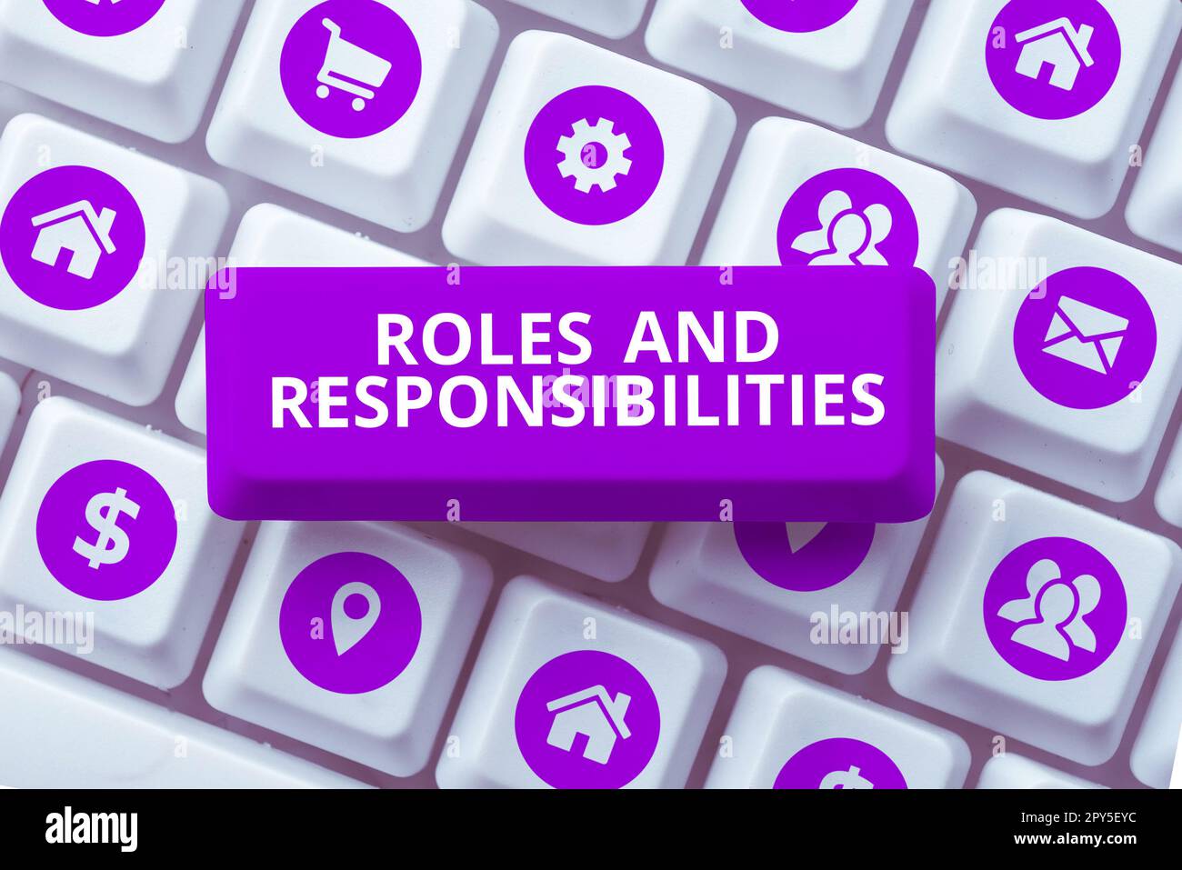 Text Caption Presenting Roles And Responsibilities, Internet Concept