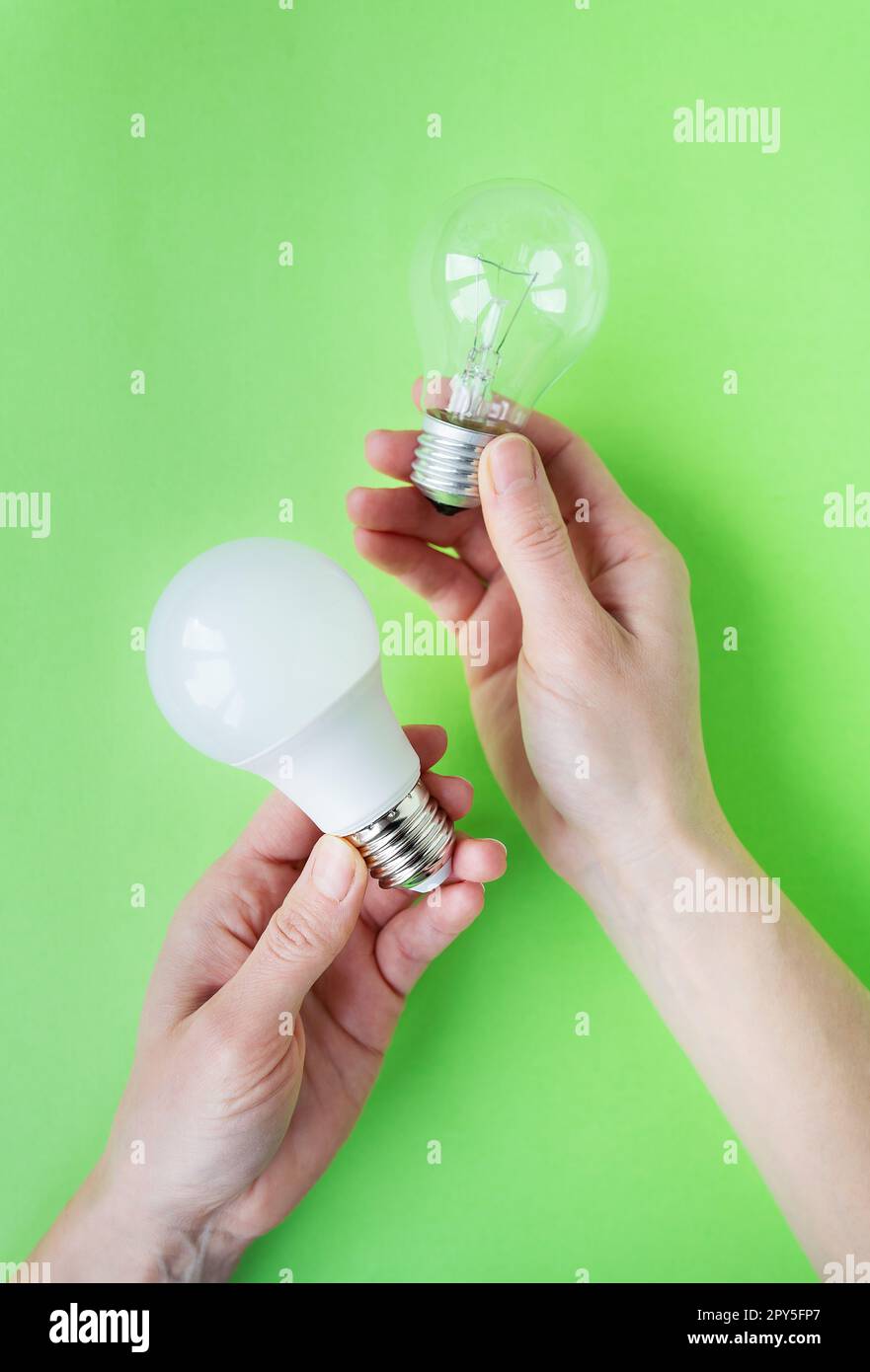 Lamps in two hands hires stock photography and images Alamy