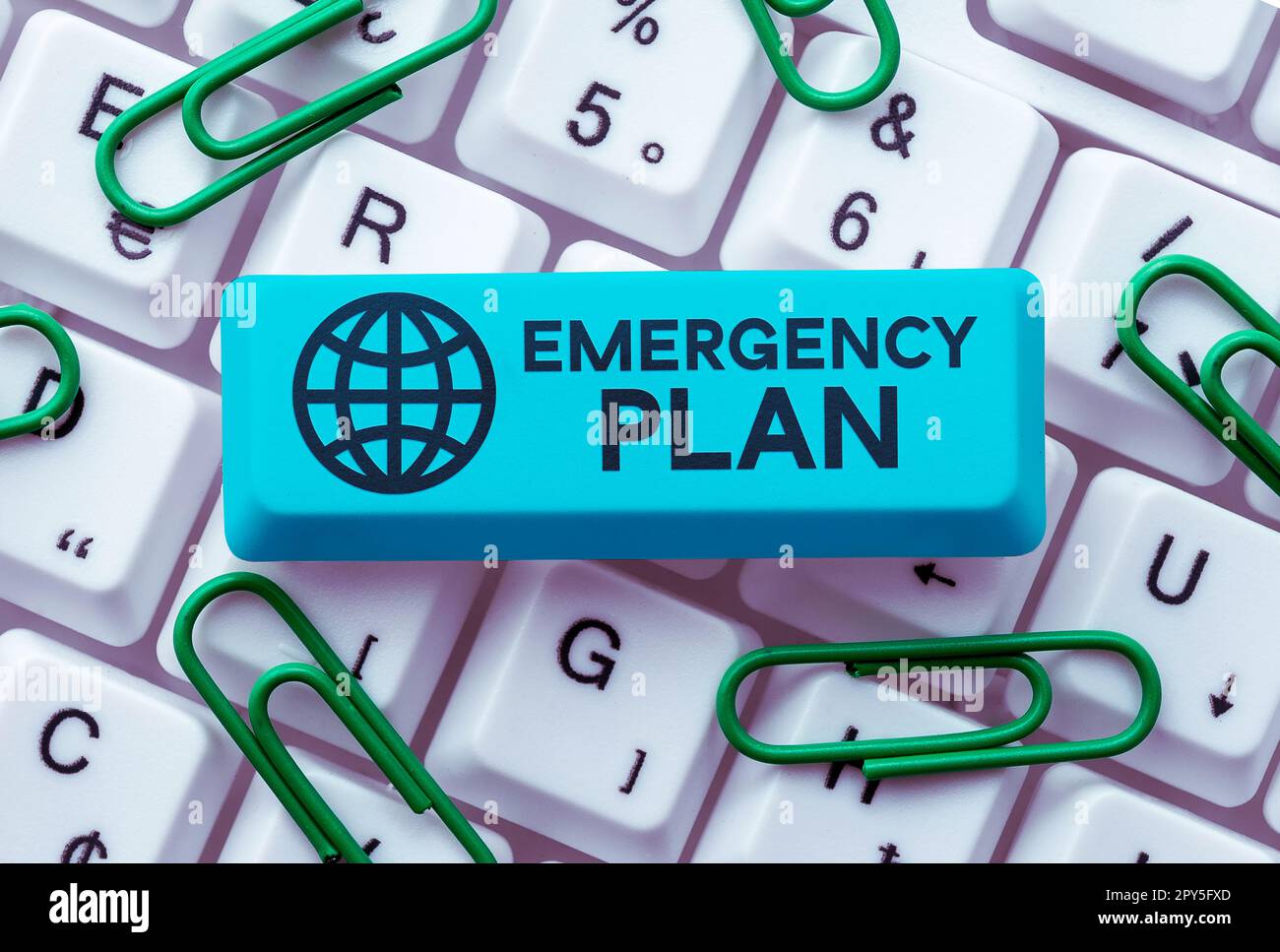 Handwriting text Emergency Plan. Business concept Procedures for response to major emergencies Be prepared Stock Photo