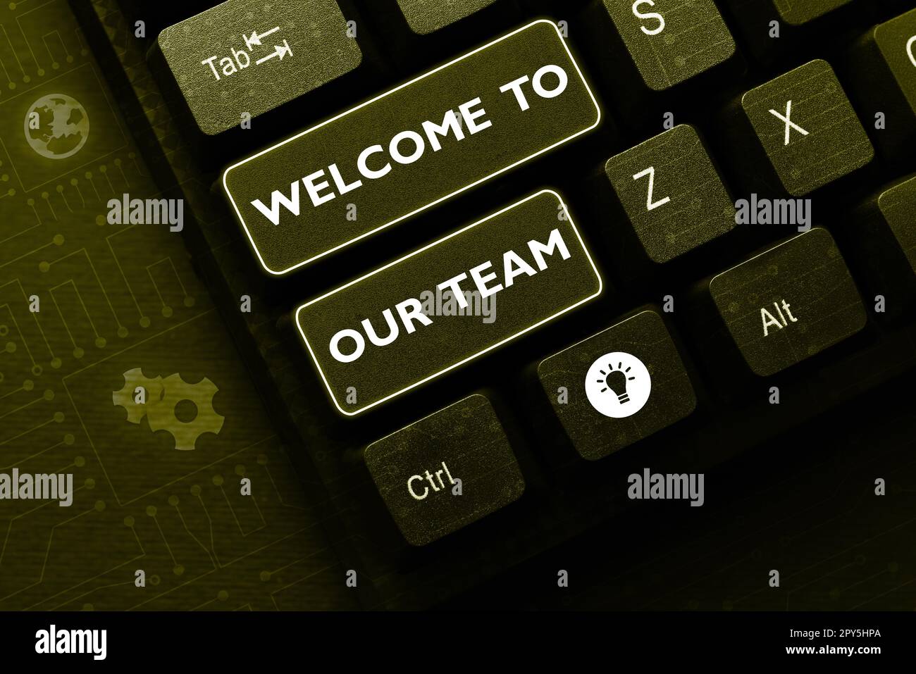 Handwriting text Welcome To Our Team. Concept meaning introducing ...