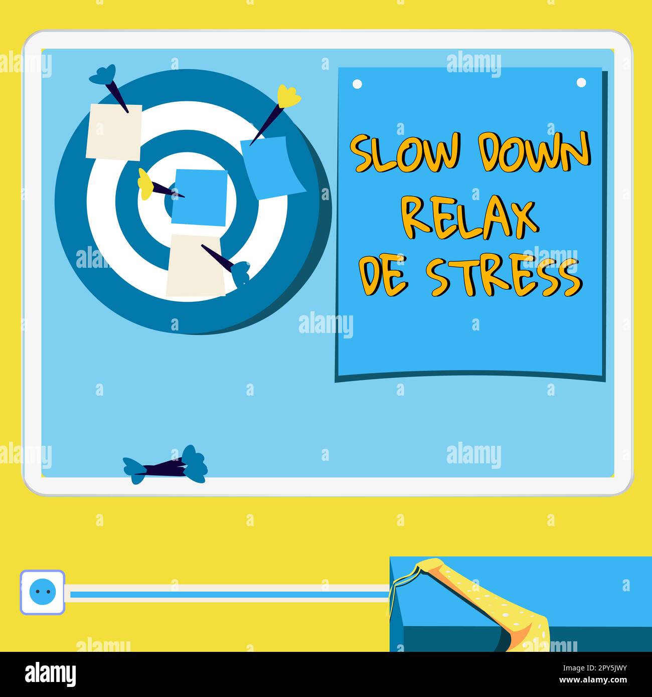 Inspiration showing sign Slow Down Relax De Stress. Word Written on ...