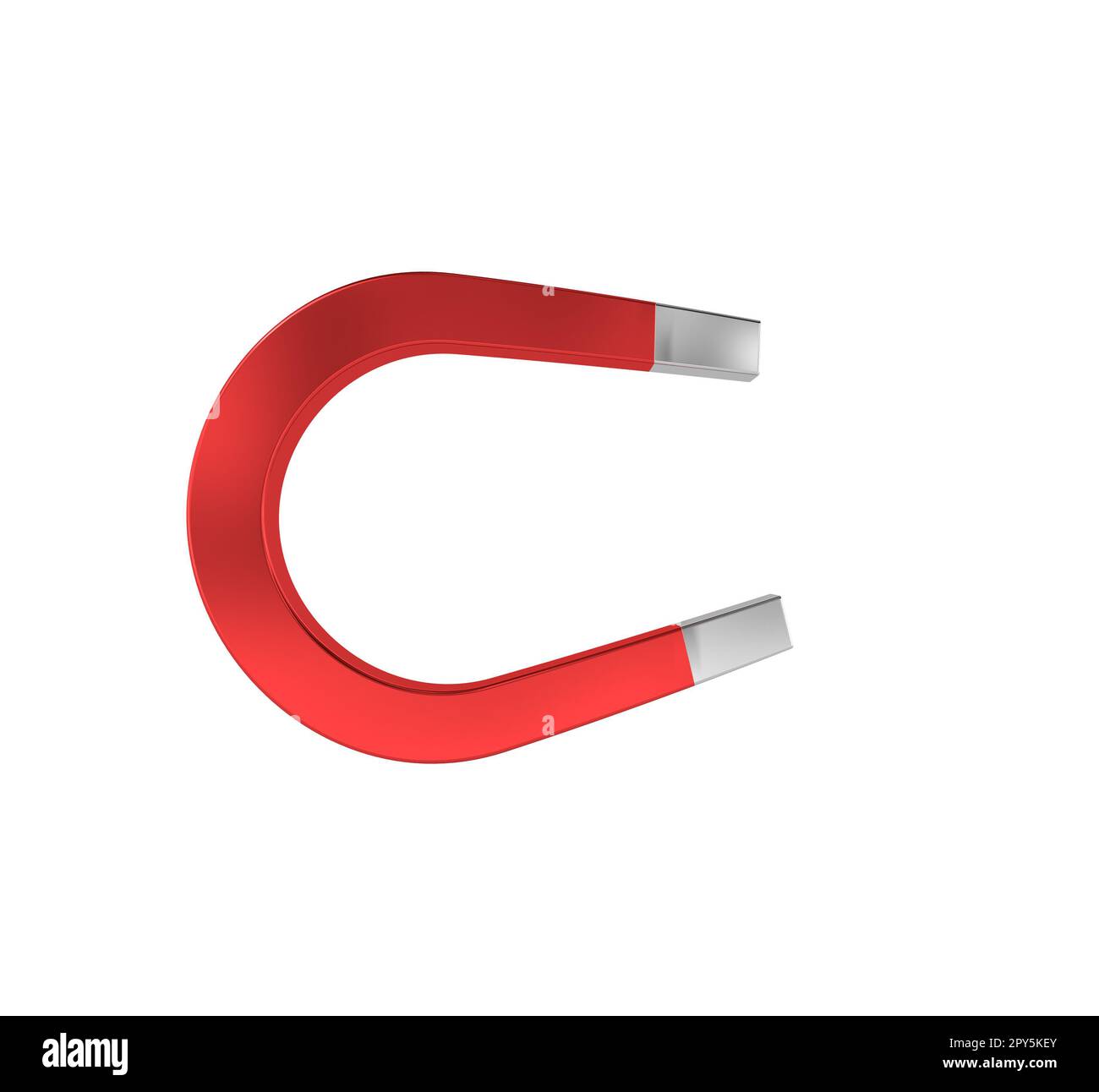 Big that generates a field capable of attracting objects. 3d render Stock Photo