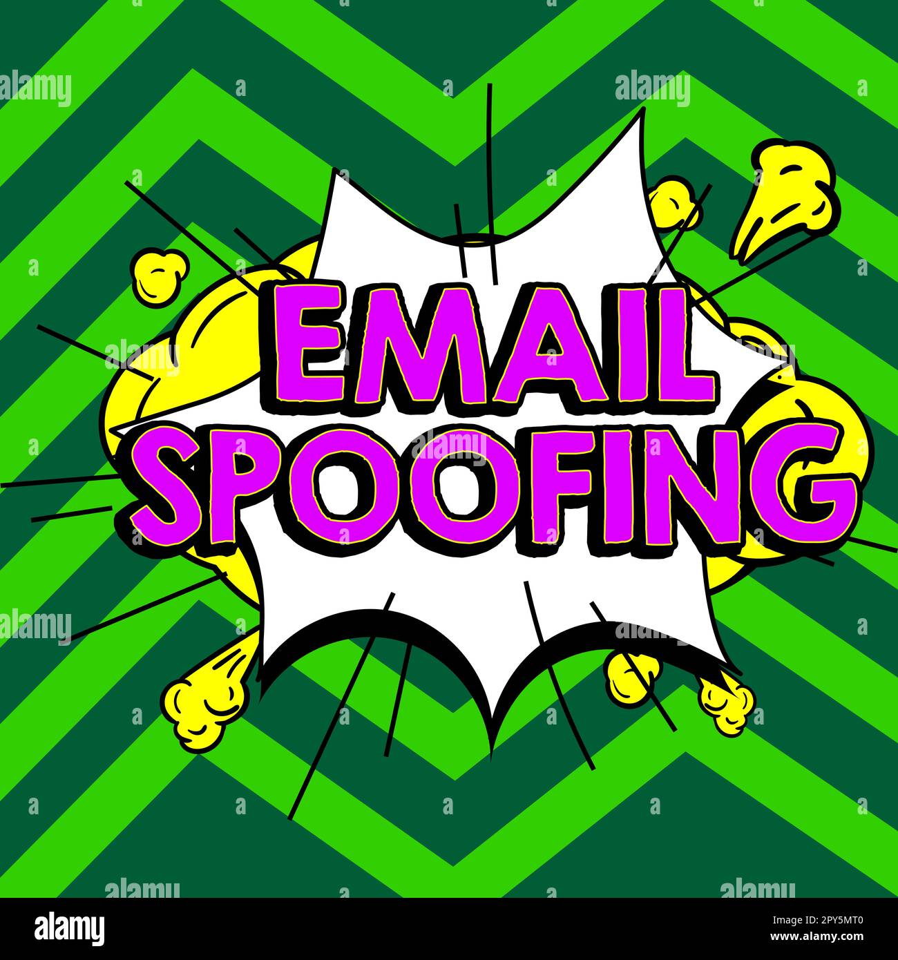 Text caption presenting Email Spoofing. Word Written on secure the access and content of an email account or service Stock Photo