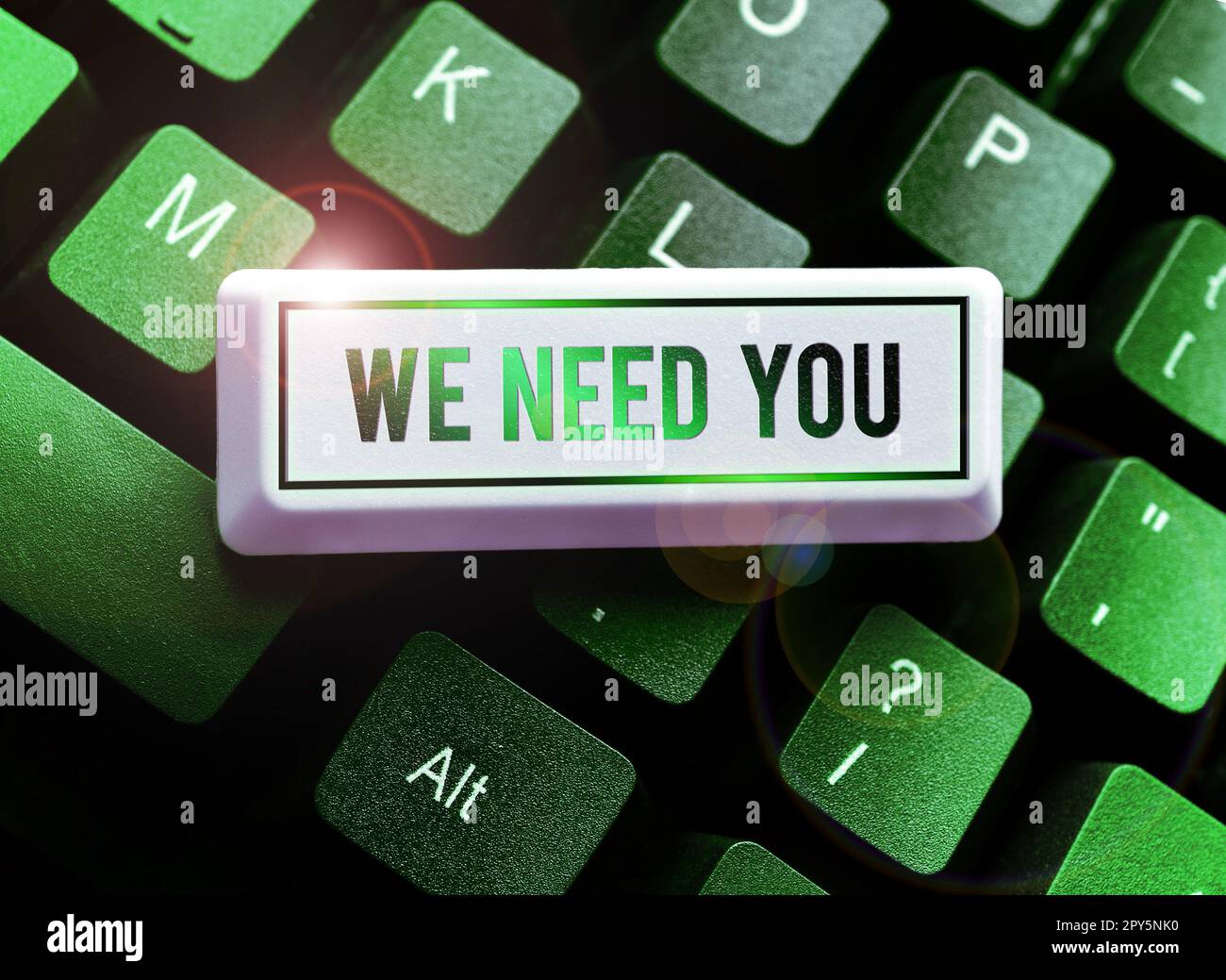 Sign displaying We Need You. Business overview Company wants to hire Vacancy Looking for talents Job employment Stock Photo