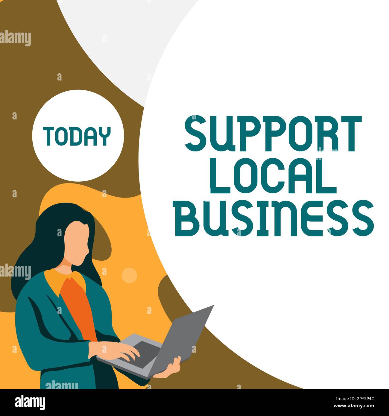 Text showing inspiration Support Local Business. Internet Concept increase investment in your country or town Stock Photo