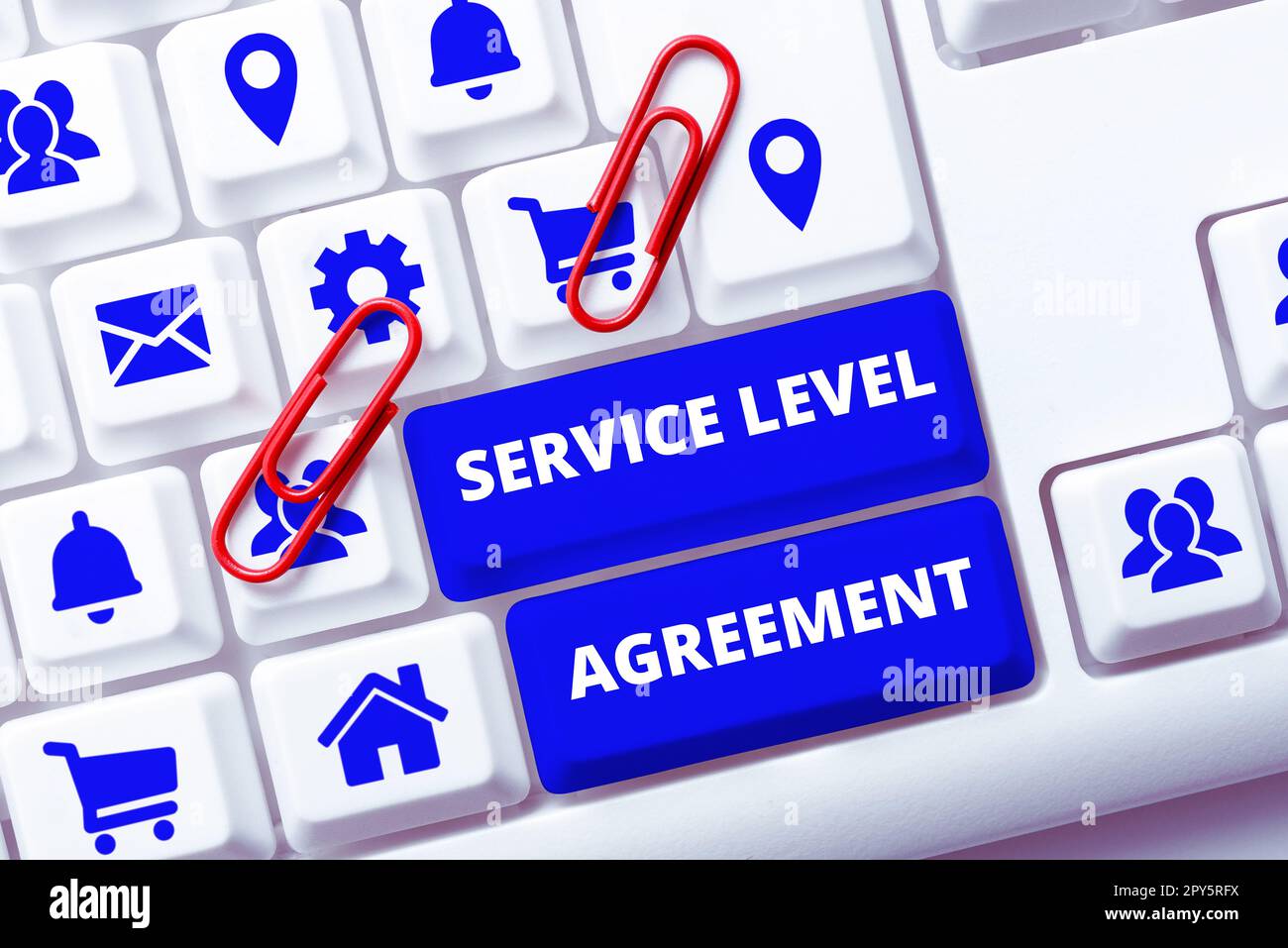 Writing displaying text Service Level Agreement. Business approach changing the way you serve better your customers Stock Photo