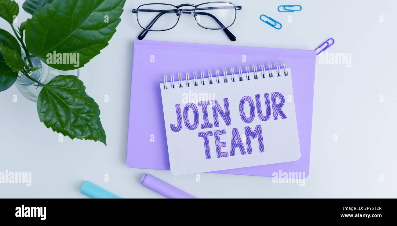 Inspiration showing sign Join Our Team. Business concept Allied ...