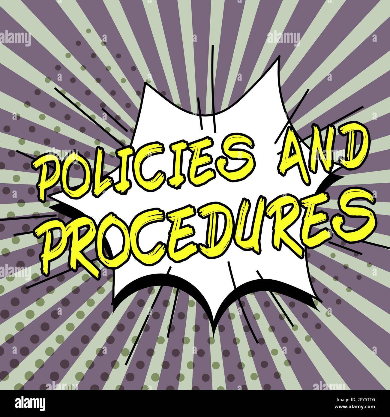 Writing displaying text Policies And Procedures, Concept meaning list