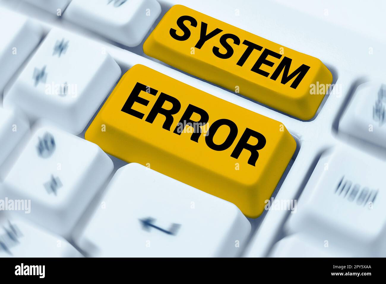 Hand writing sign System Error. Business approach Technological failure