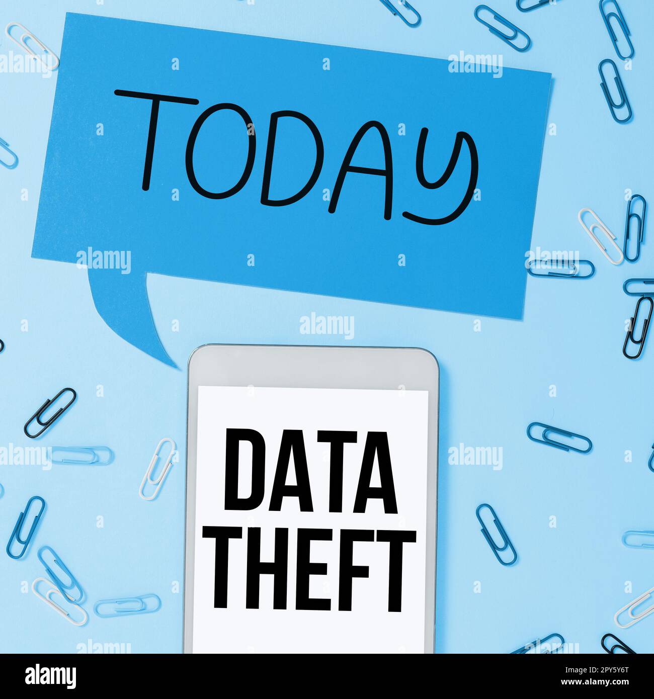 Inspiration showing sign Data Theft. Business showcase illegal transfer of any information that is confidential Stock Photo