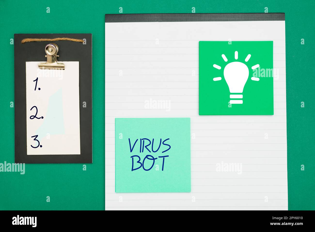 Sign displaying Virus Bot. Word Written on malicious self-propagating malware designed to infect a host Stock Photo
