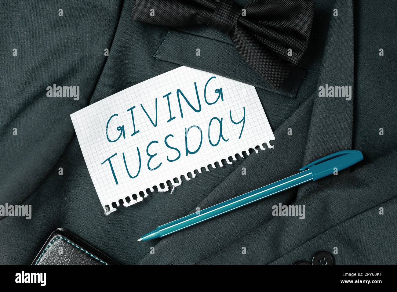 Sign displaying Giving Tuesday. Word for international day of charitable giving Hashtag activism Stock Photo