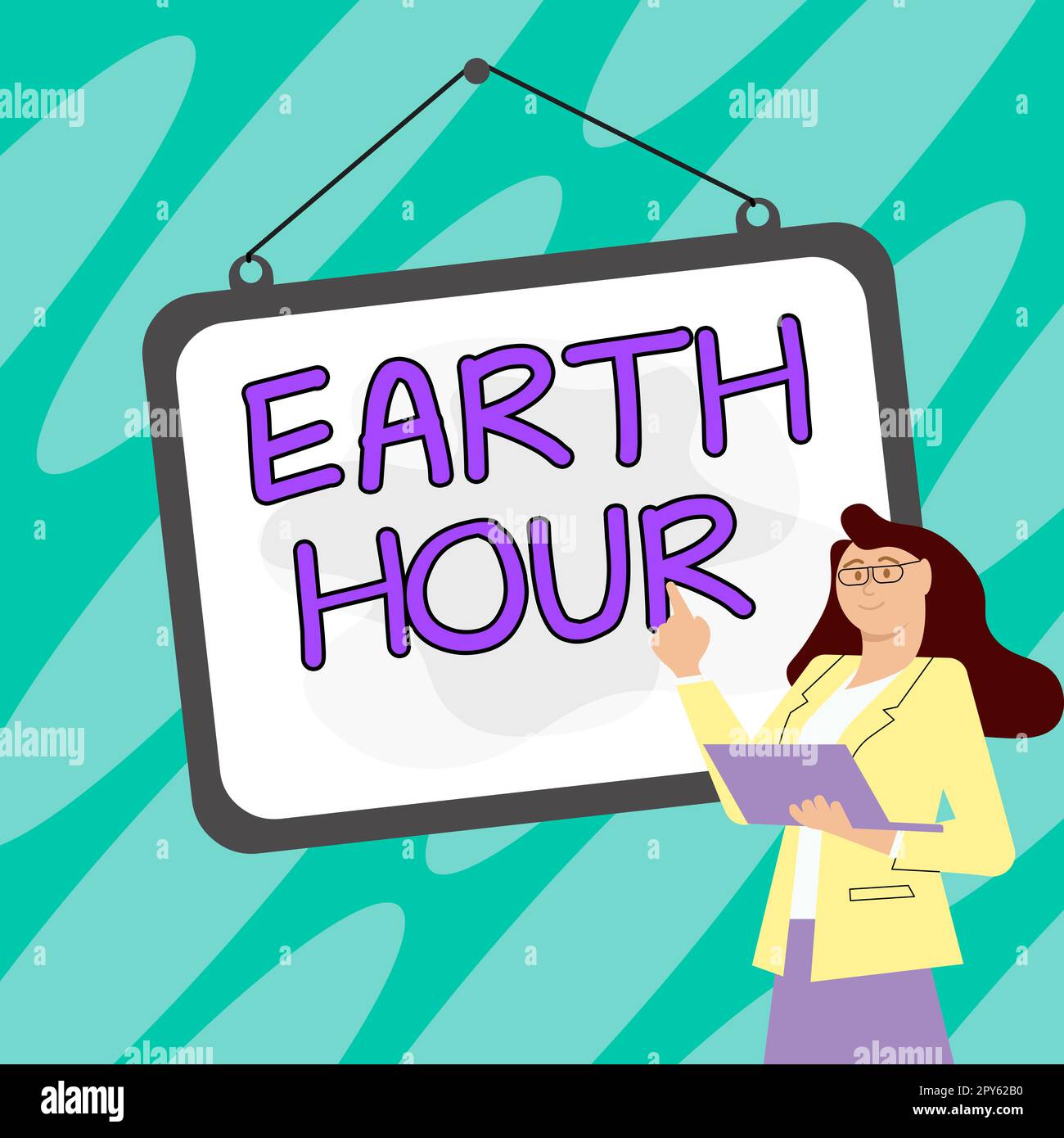 Handwriting text Earth Hour. Business overview Global movement to call for greater action on climate change Stock Photo