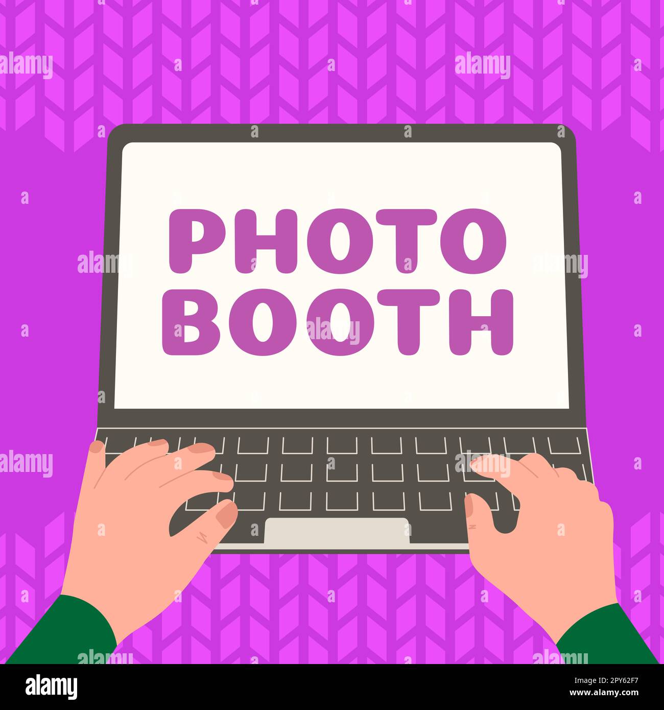 Inspiration Showing Sign Photo Booth. Concept Meaning Form Of Photo Sharing  And Publishing In The Format Of A Blog Stock Photo, Picture and Royalty  Free Image. Image 198465015.