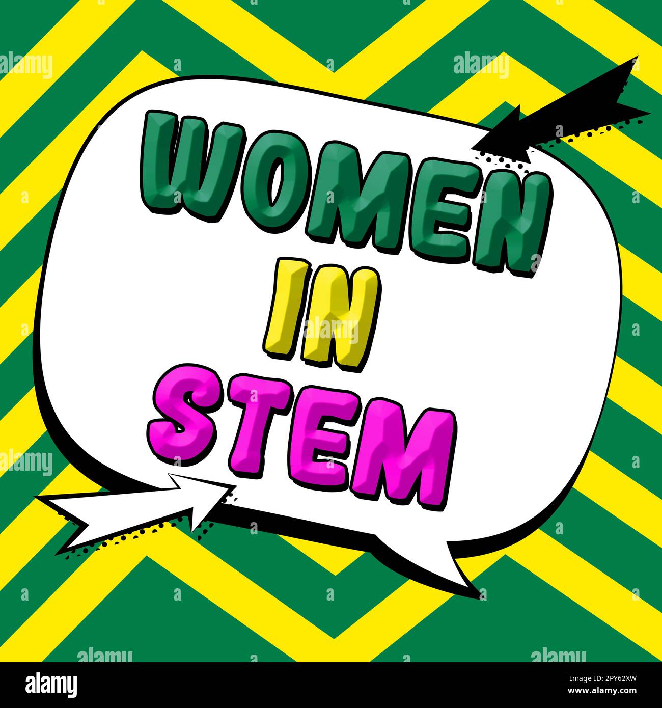 Sign displaying Women In Stem. Business showcase Science Technology ...
