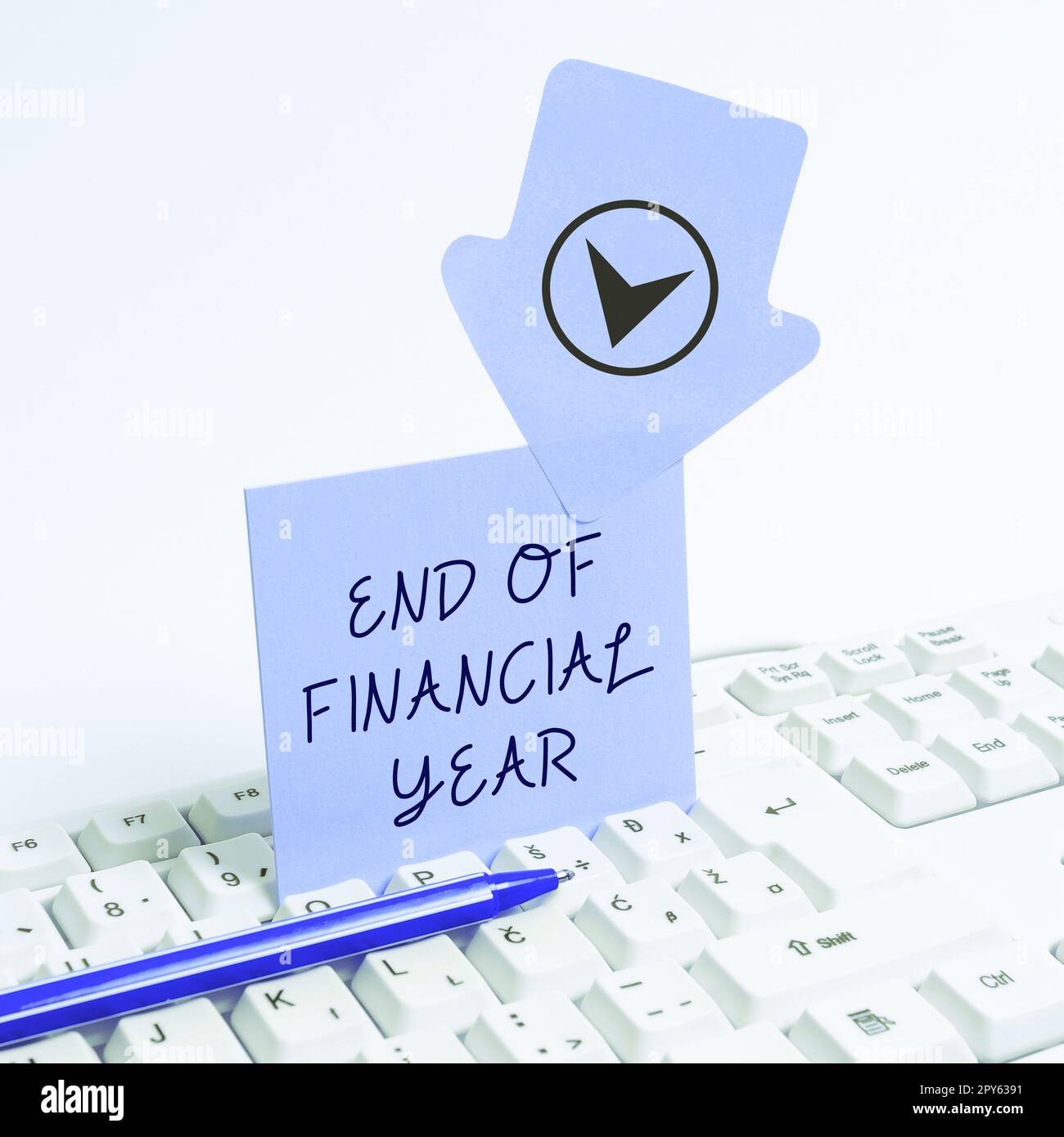 Conceptual display End Of Financial Year. Word for Revise and edit ...