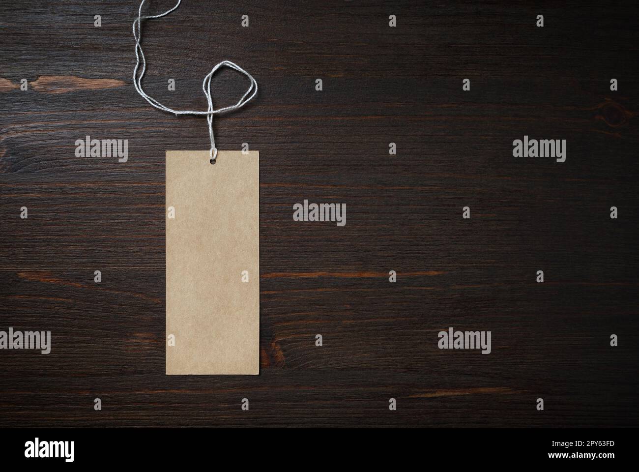 Kraft paper tag Stock Photo Alamy