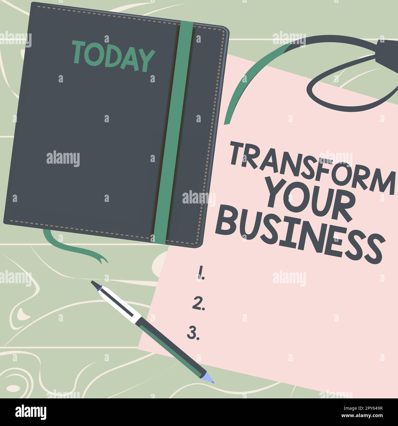 Text showing inspiration Transform Your Business. Business idea Modify energy on innovation and sustainable growth Stock Photo