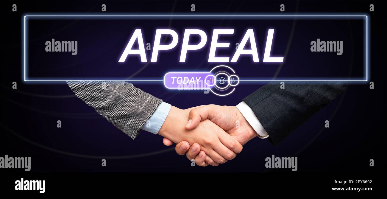Text caption presenting Appeal, Business approach an application to a