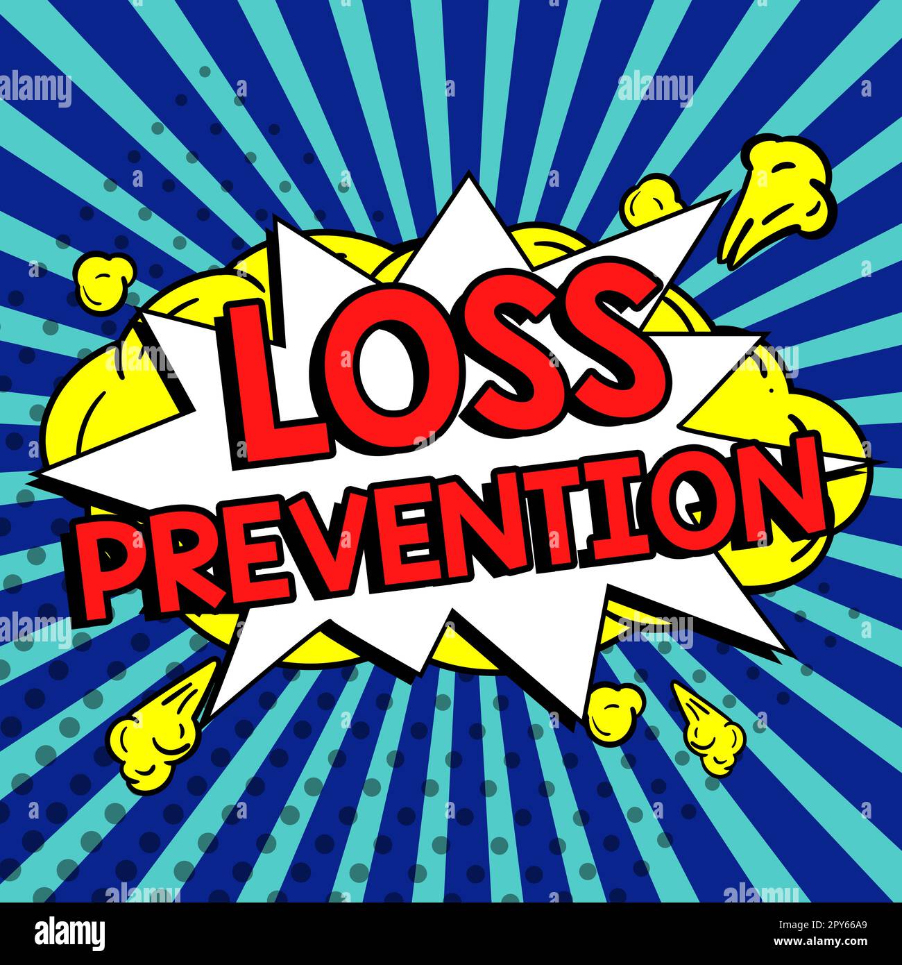 Text showing inspiration Loss Prevention. Business showcase the fact that you no longer have something or have less of something Stock Photo
