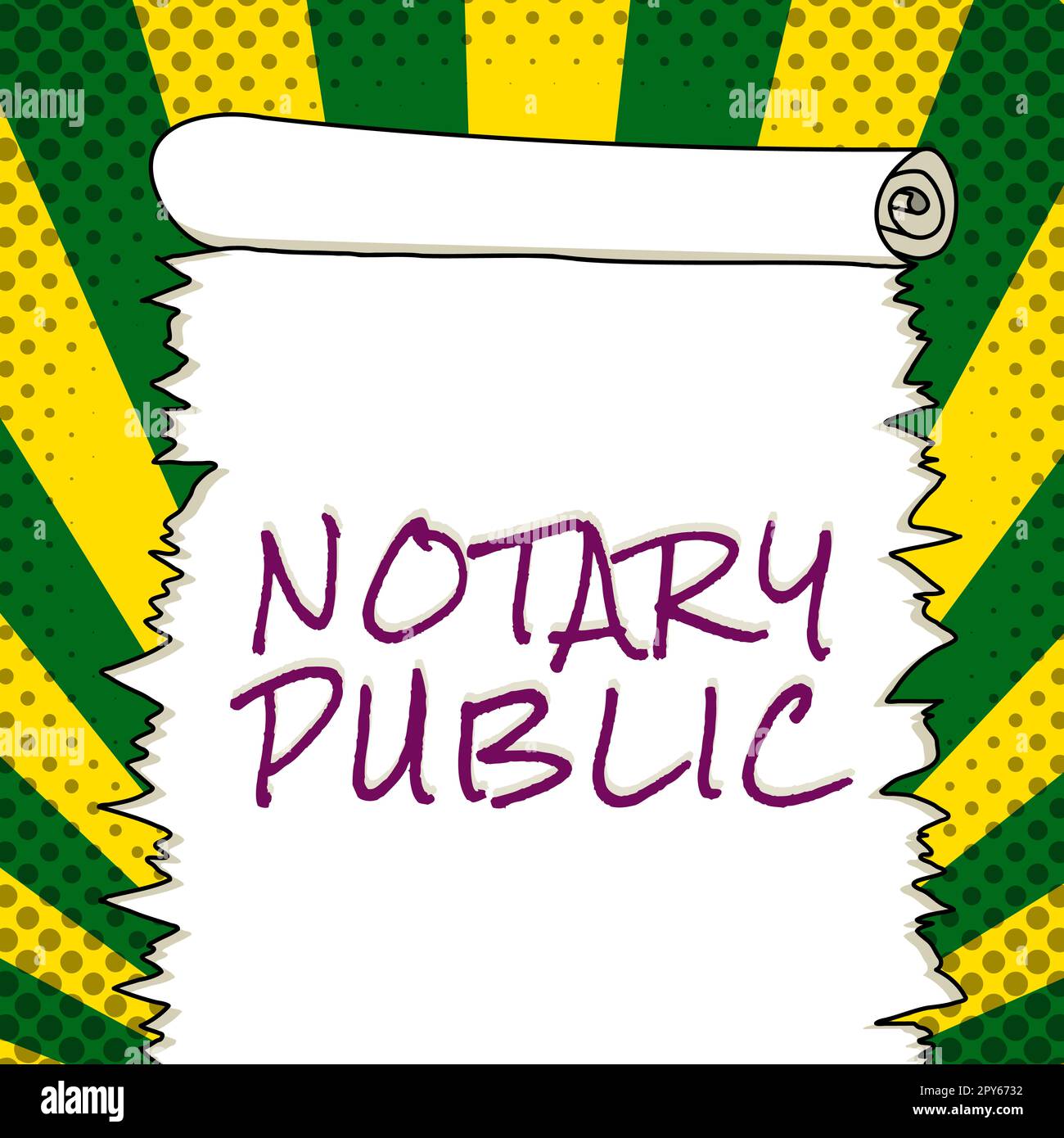 Handwriting text Notary Public. Concept meaning Legality Documentation Authorization Certification Contract Stock Photo